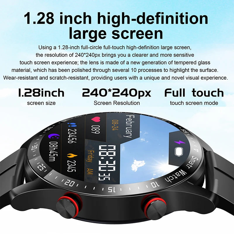 Bluetooth Call Smartwatch Health Meter Waterproof+Box