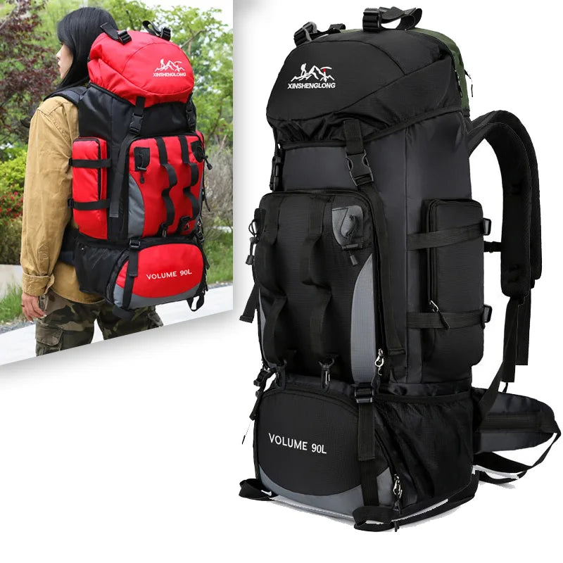 90L Waterproof Hiking Backpack 