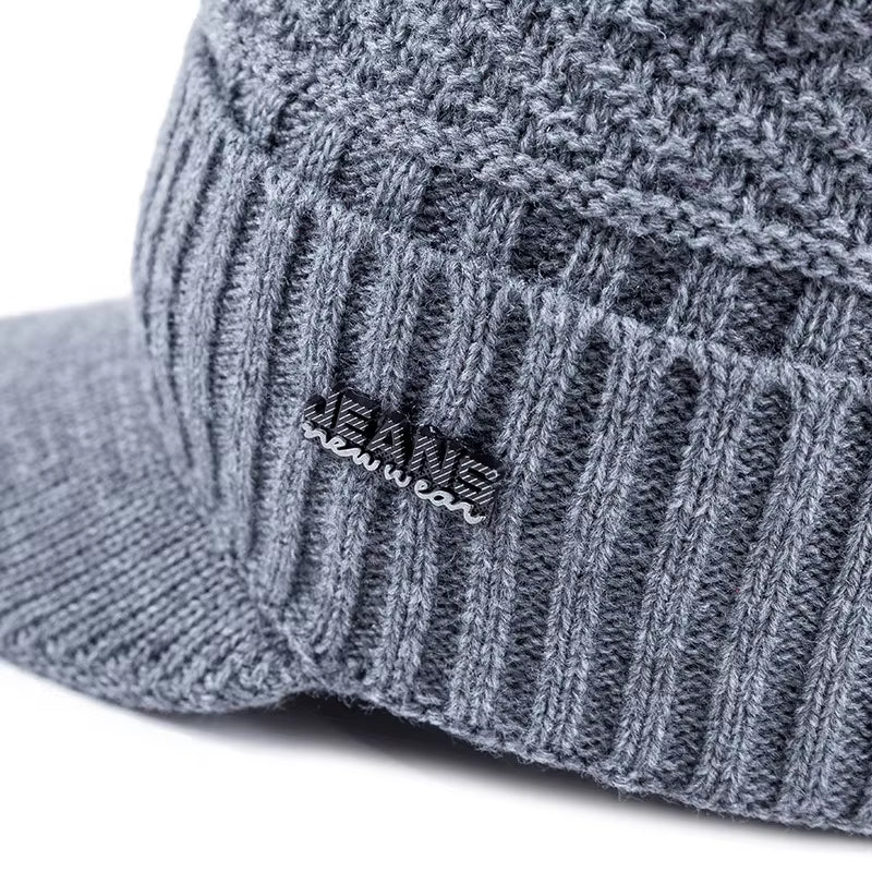 Beanie Cap with Brim Unisex 