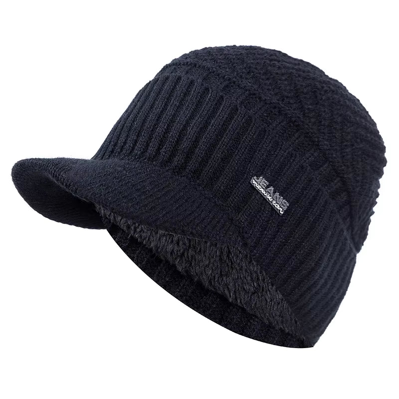 Beanie Cap with Brim Unisex 