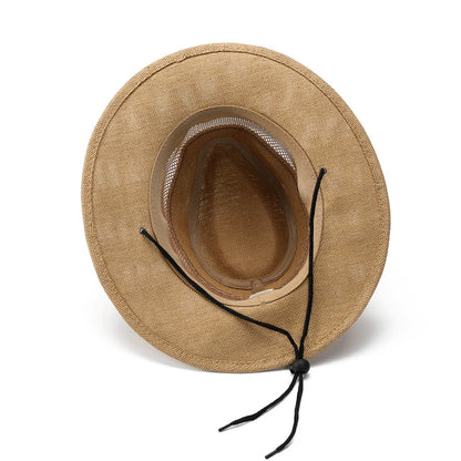 Panama Straw Full-brim Hat 