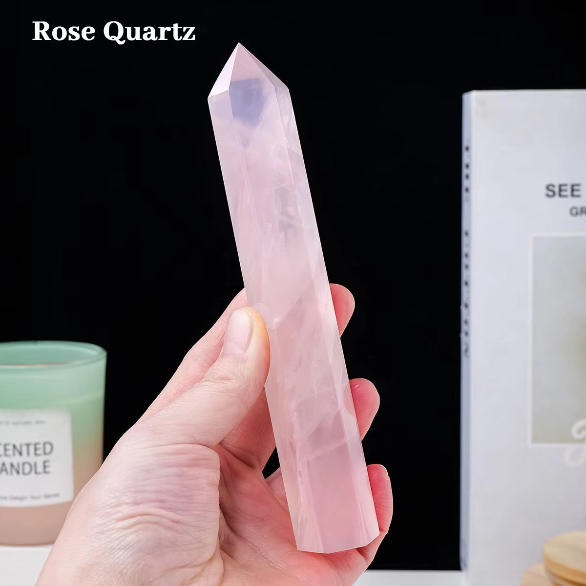 15-17Cm Natural Crystal Large Healing Wand