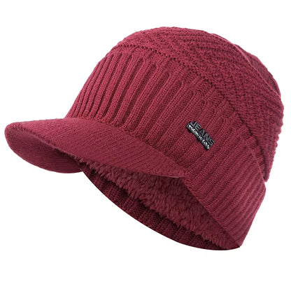 Beanie Cap with Brim Unisex 