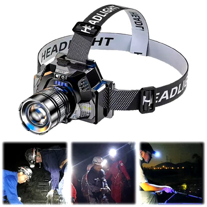 LED Headlamp LED Work Light Portable LED Headlight Rechargeable Super Bright Headlamp Waterproof for Outdoor Emergency