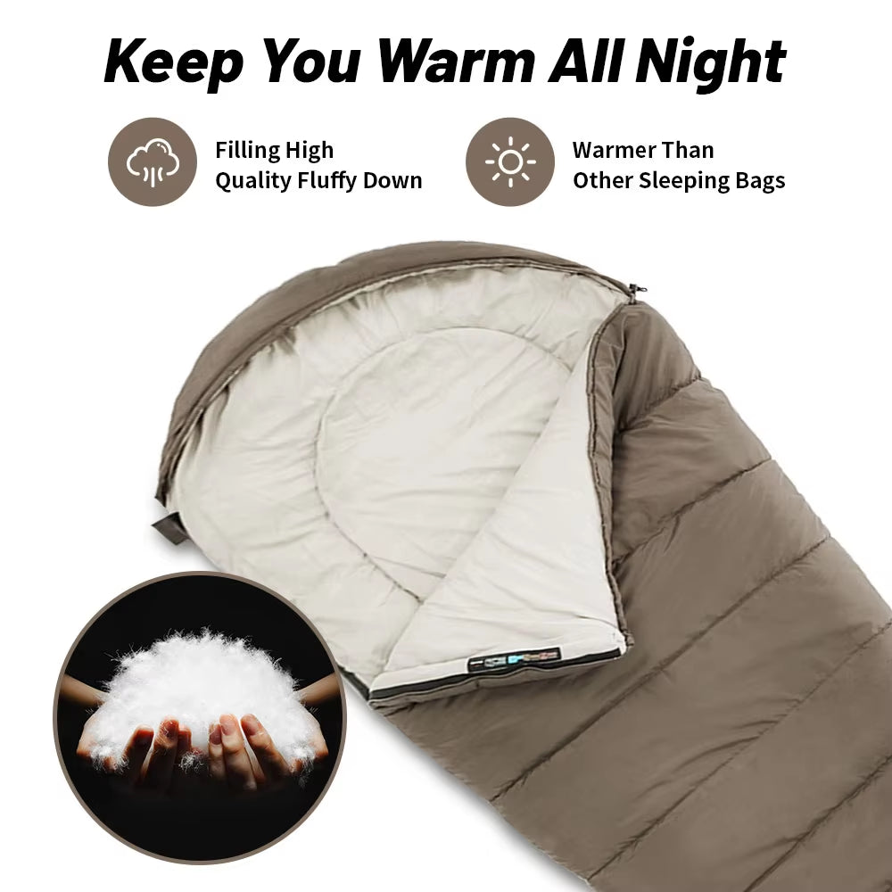 Goose Down Mummy Sleeping Bag