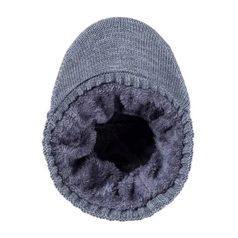 Beanie Cap with Brim Unisex 