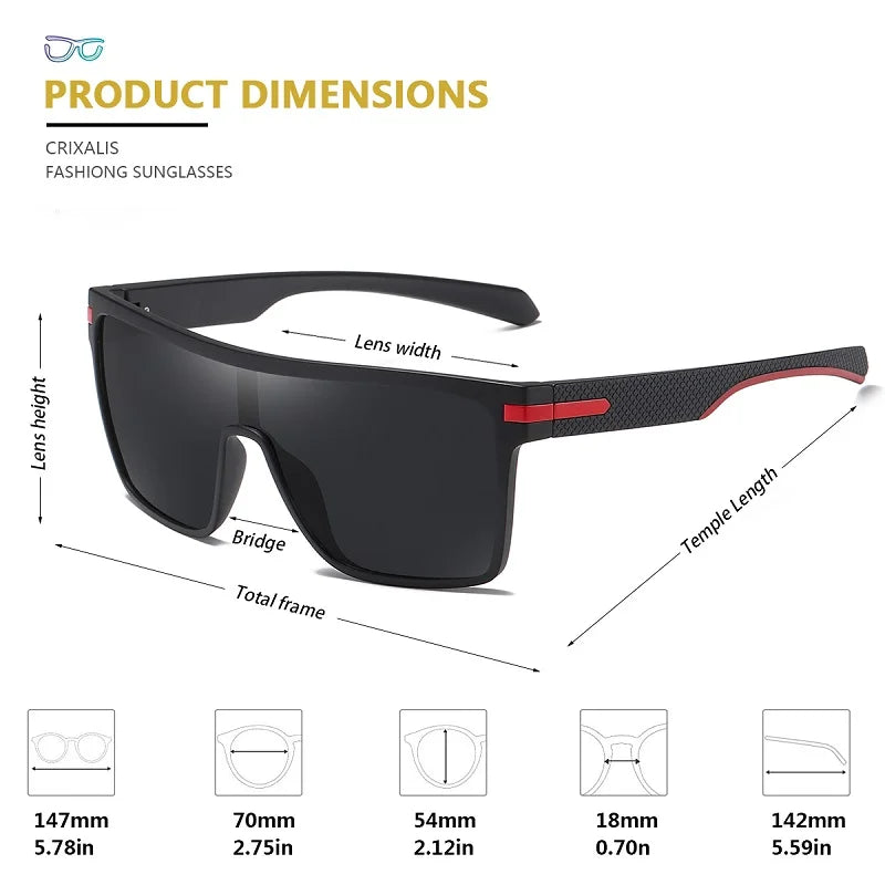 CRIXALIS Fashion Polarized Sunglasses UV400 Unisex  