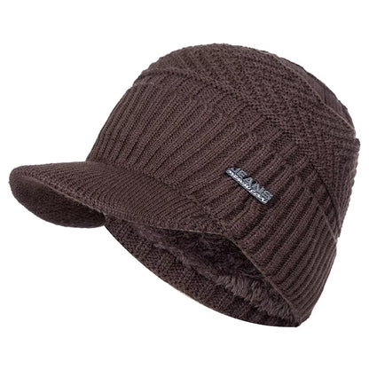 Beanie Cap with Brim Unisex 