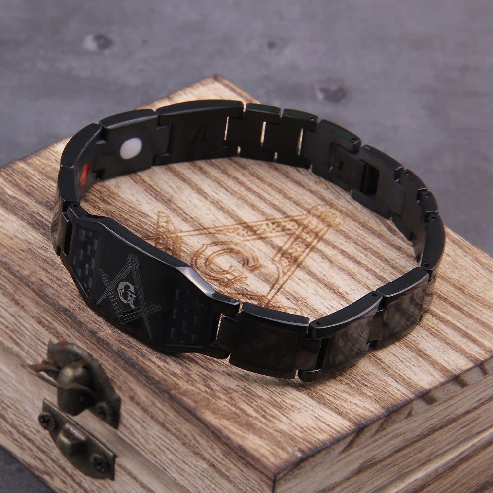 Vikings Jewelry - Masonic Stainless Steel Bracelet