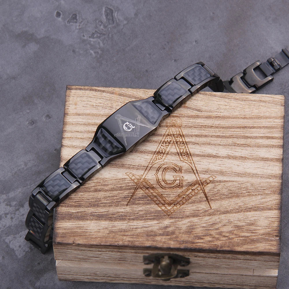 Vikings Jewelry - Masonic Stainless Steel Bracelet