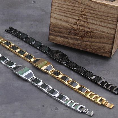 Vikings Jewelry - Masonic Stainless Steel Bracelet