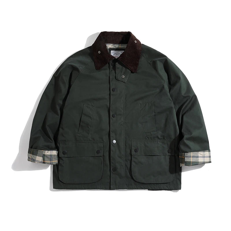 Waxed Cotton Hunting Jacket Mens  