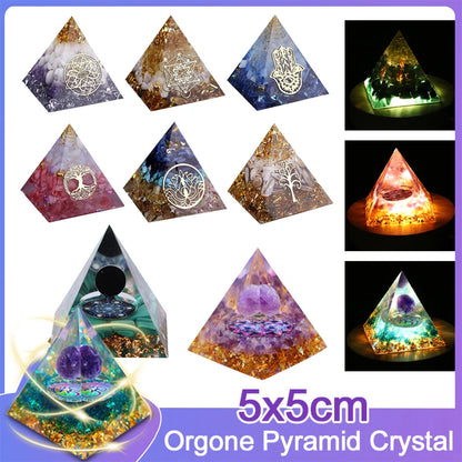 Orgonite Pyramid w Base Options 