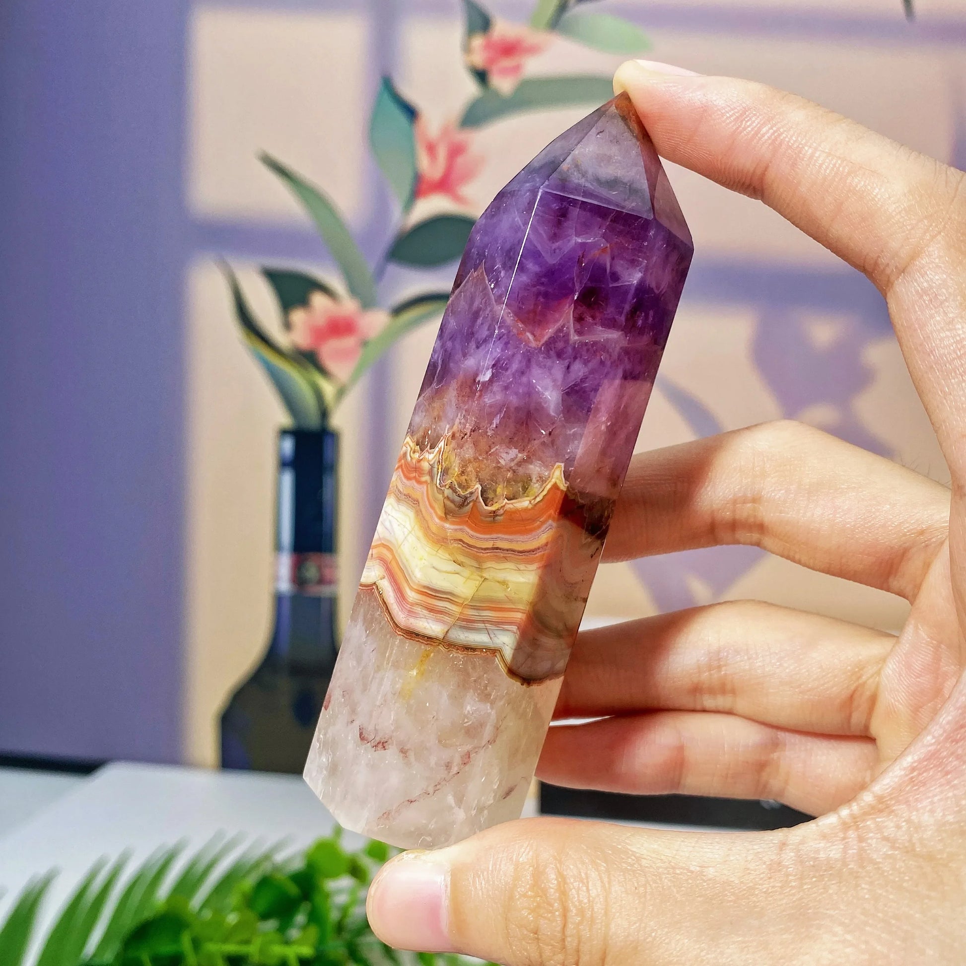 Natural Amethyst Agate Crystal