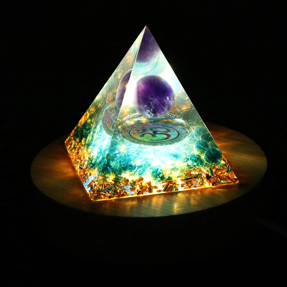 Orgonite Pyramid w Base Options 