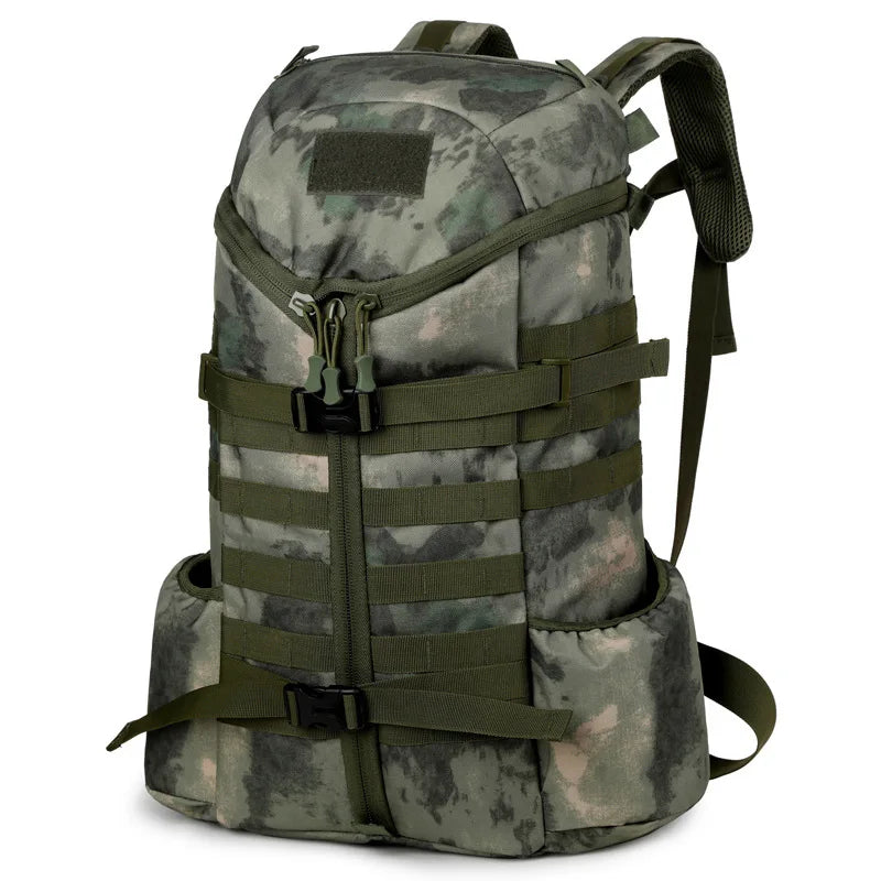 Oulylan 60L Outdoor Camouflage Sports Bag Hiking Tactical Backpack Waterproof Camping Storage Travel Rucksack for Men