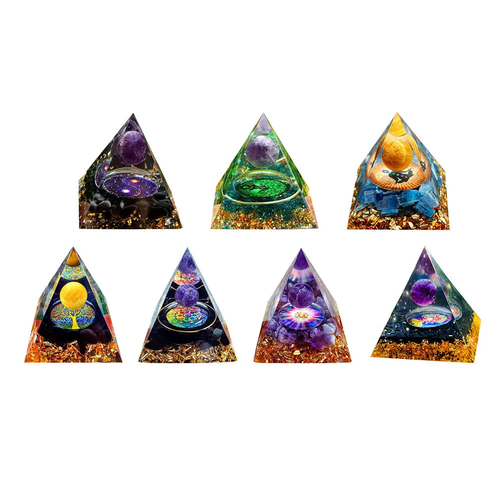 Orgonite Pyramid w Base Options 