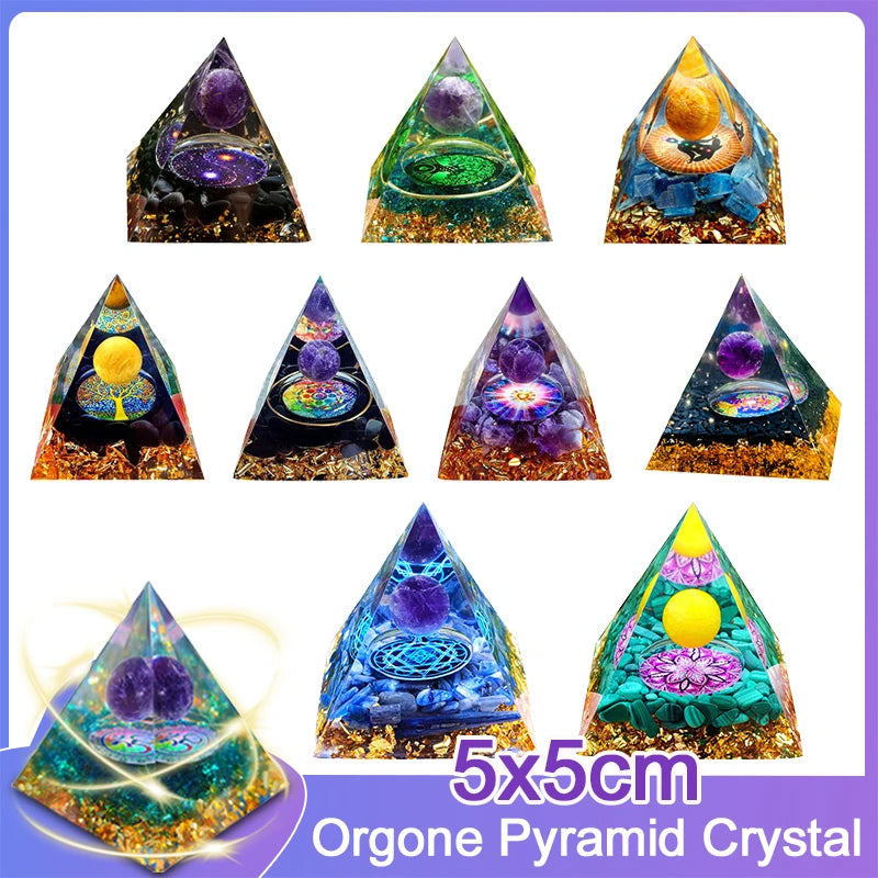 Orgonite Pyramid w Base Options 