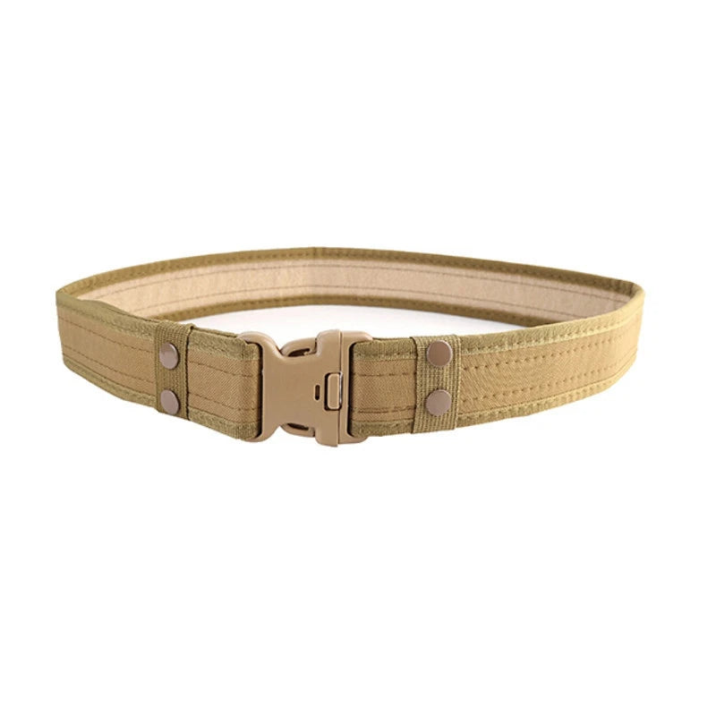 Tactical Belt Heavy Duty Tactical Belt Canvas Waistband Adjustable Canvas Belt for Hiking Camping Climbing Hunting