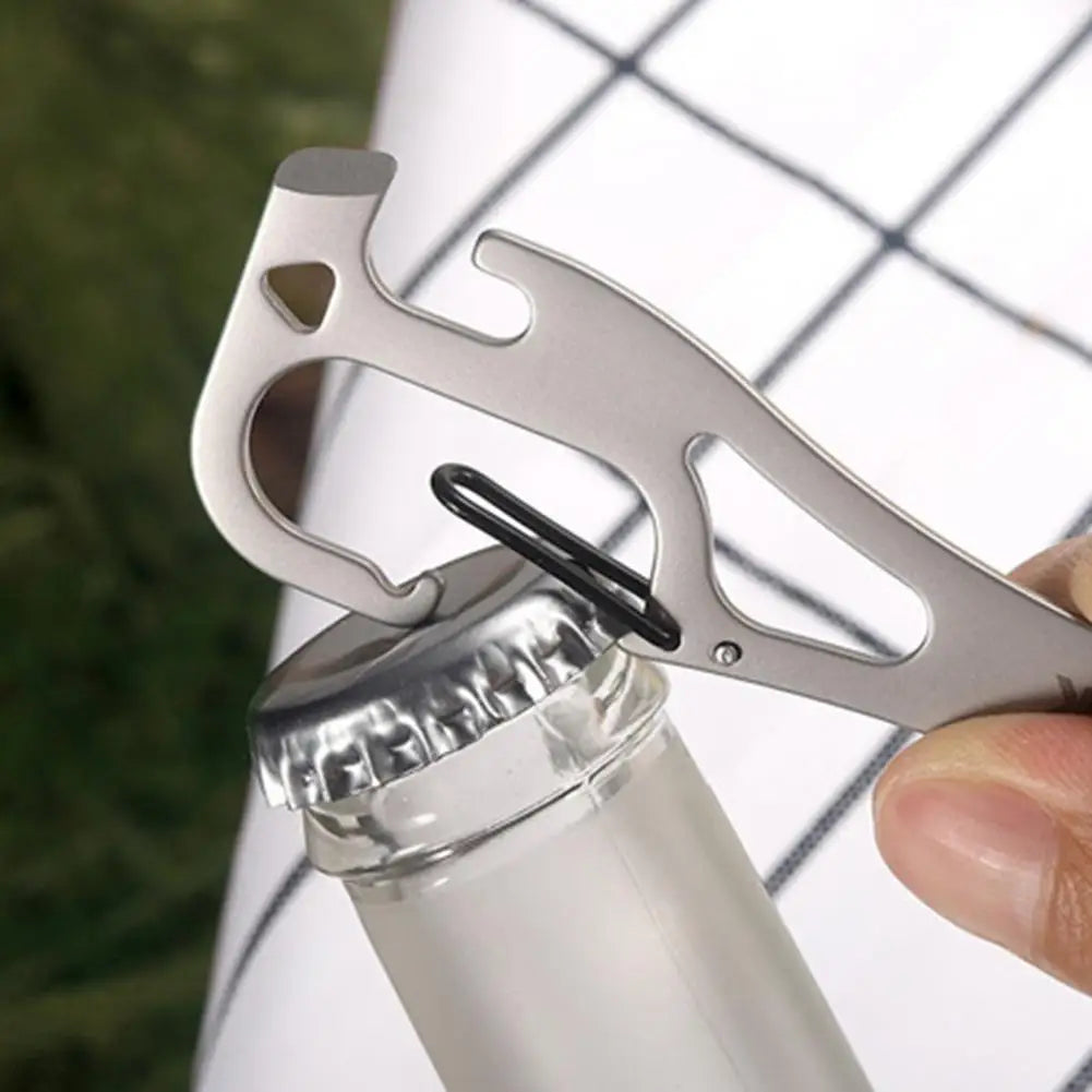 Camping Spork Bottle Opener Carabiner 