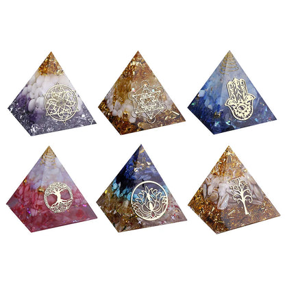 Orgonite Pyramid w Base Options 