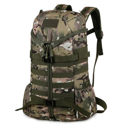 Oulylan 60L Outdoor Camouflage Sports Bag Hiking Tactical Backpack Waterproof Camping Storage Travel Rucksack for Men