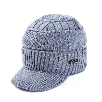 Beanie Cap with Brim Unisex 