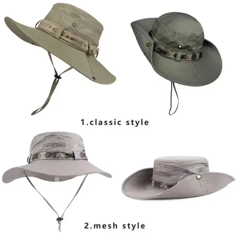 Full Brim Bucket Hat Light Breathable