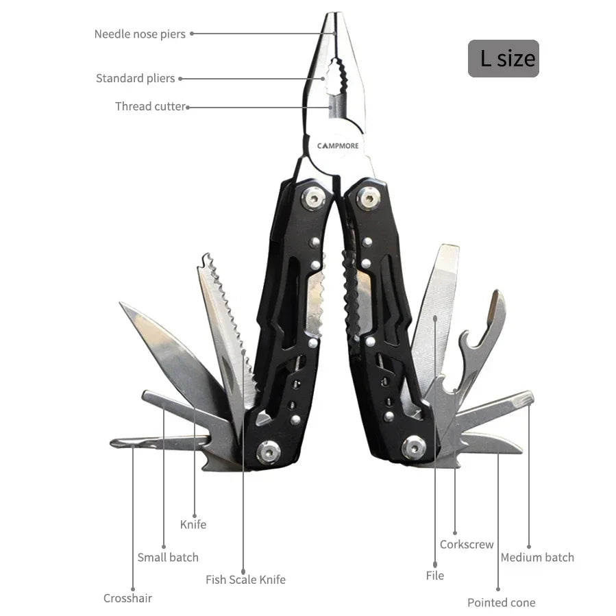 Folding Multi-Tool Survival Knife Pliers