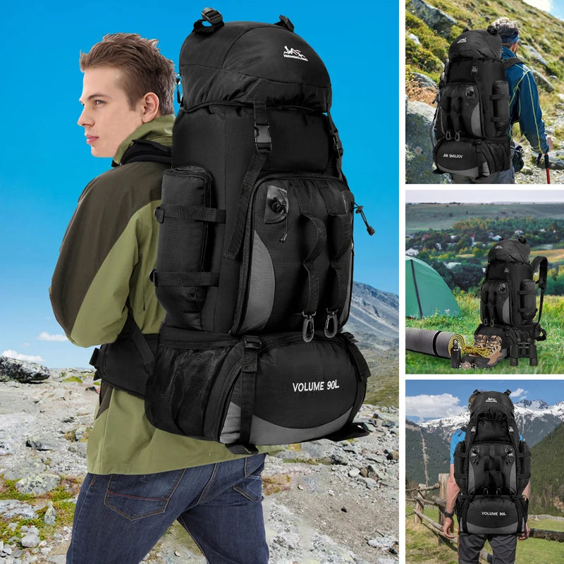 90L Waterproof Hiking Backpack 