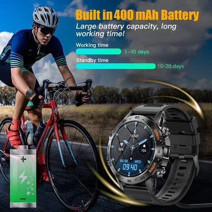 1.39 Bluetooth Call Smart Watch Men Sports Fitness Tracker for Android IOS MD52