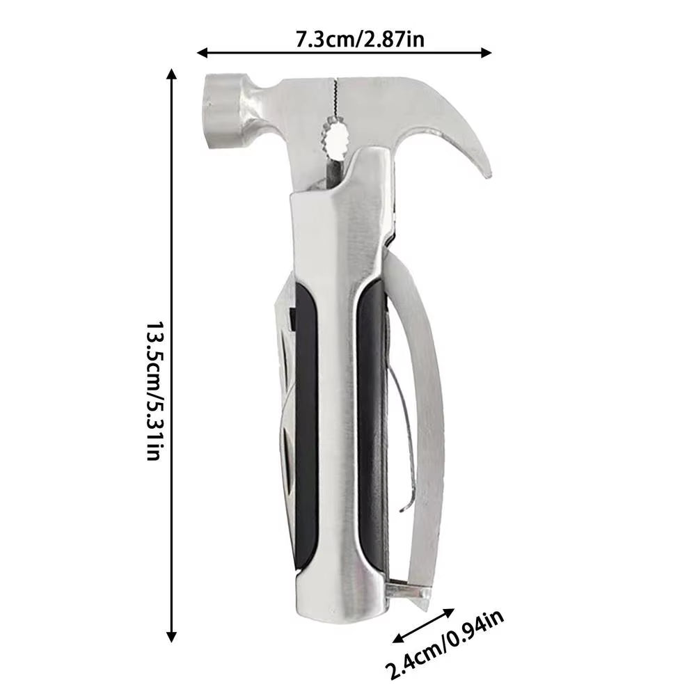 Multi-tool 10 in 1 Hammer w Pliers 