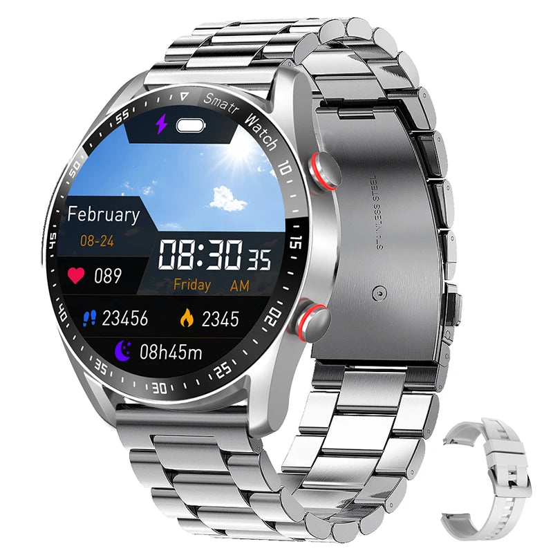 Bluetooth Call Smartwatch Health Meter Waterproof+Box