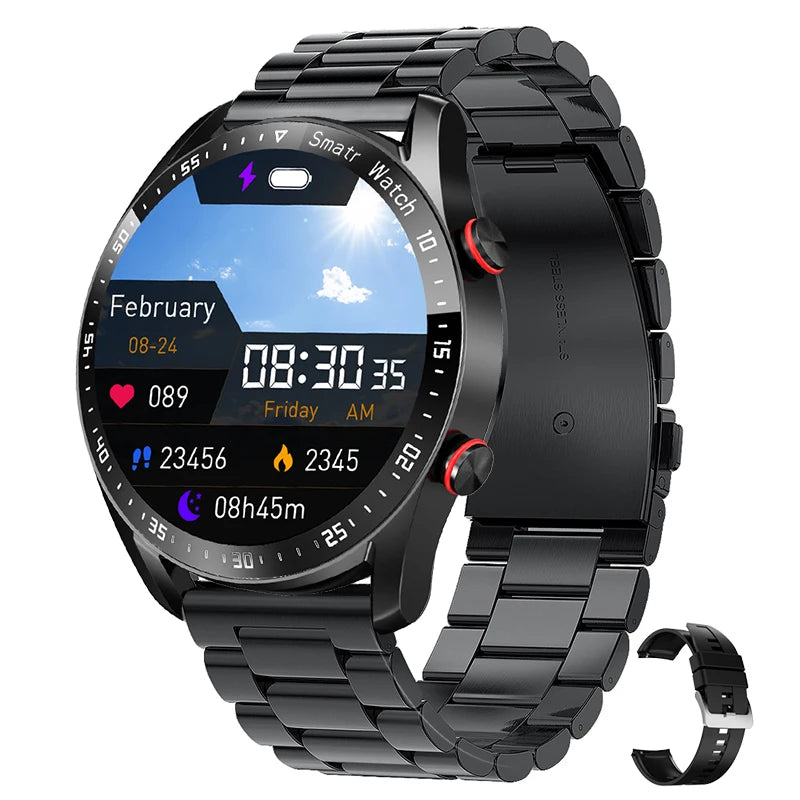 Bluetooth Call Smartwatch Health Meter Waterproof+Box